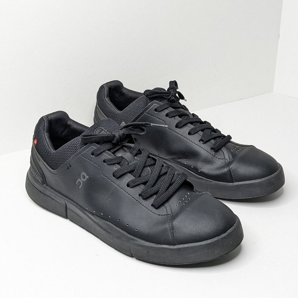 On The Roger Advantage Sneakers, Black, Mens 11 M